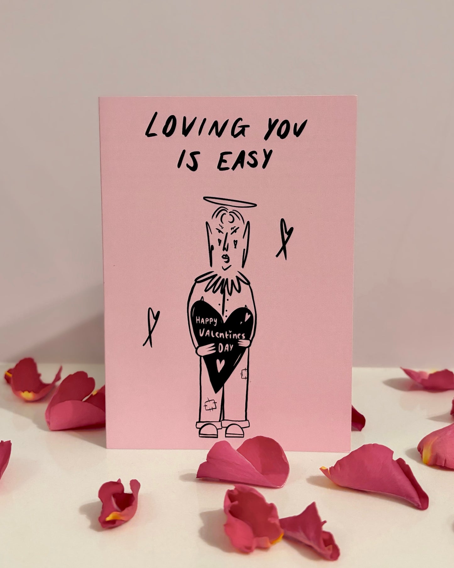 Loving you is easy Valentines Card